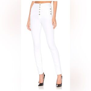 J BRAND NATASHA SKY HIGH SKINNY JB001845 WHITE JEANS 26